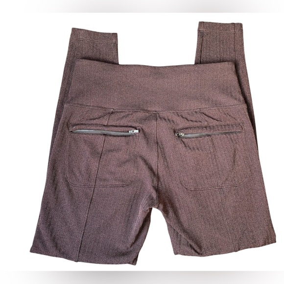 Athleta Delancey Herringbone Tight Leggings Brown Size M - Picture 10 of 13